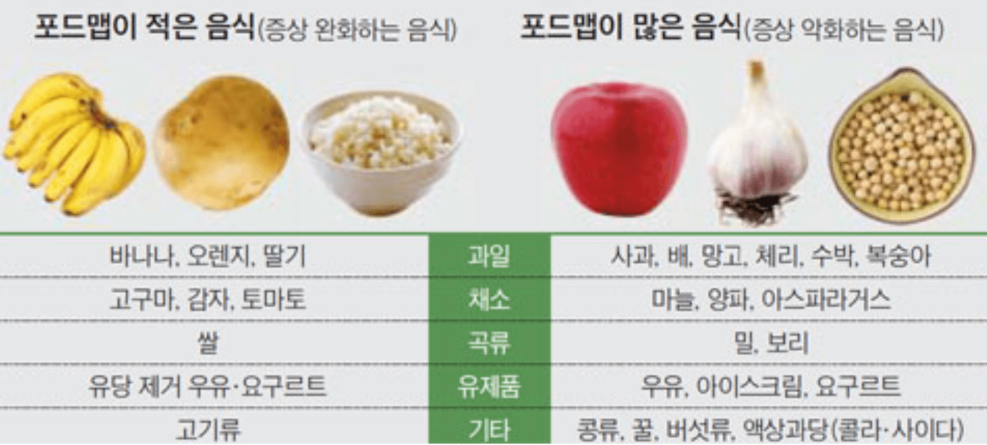 과민성 대장 증후군 식단