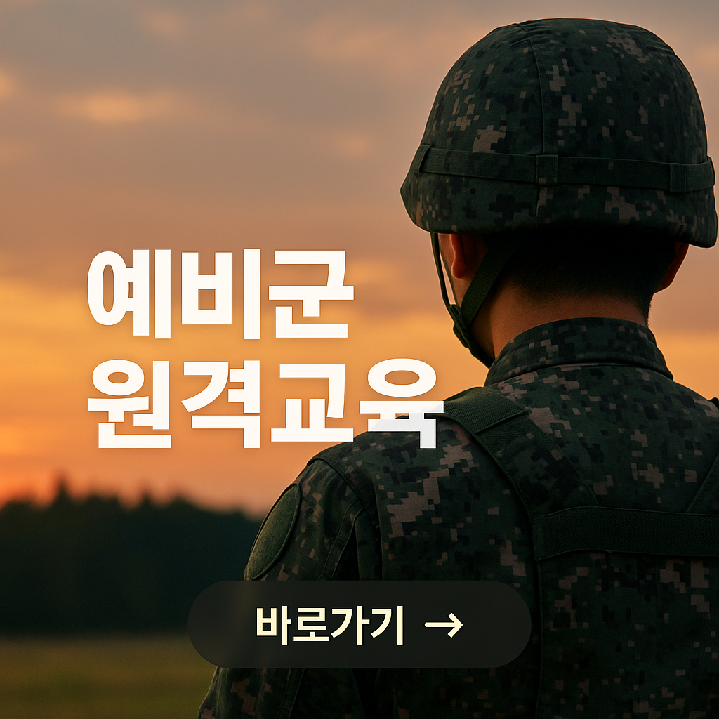 예비군 원격교육 사진