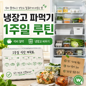 냉장고 파먹기 1주일 루틴
