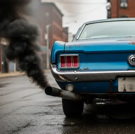 차 배기구에서 연기가 많이나는 이유-1