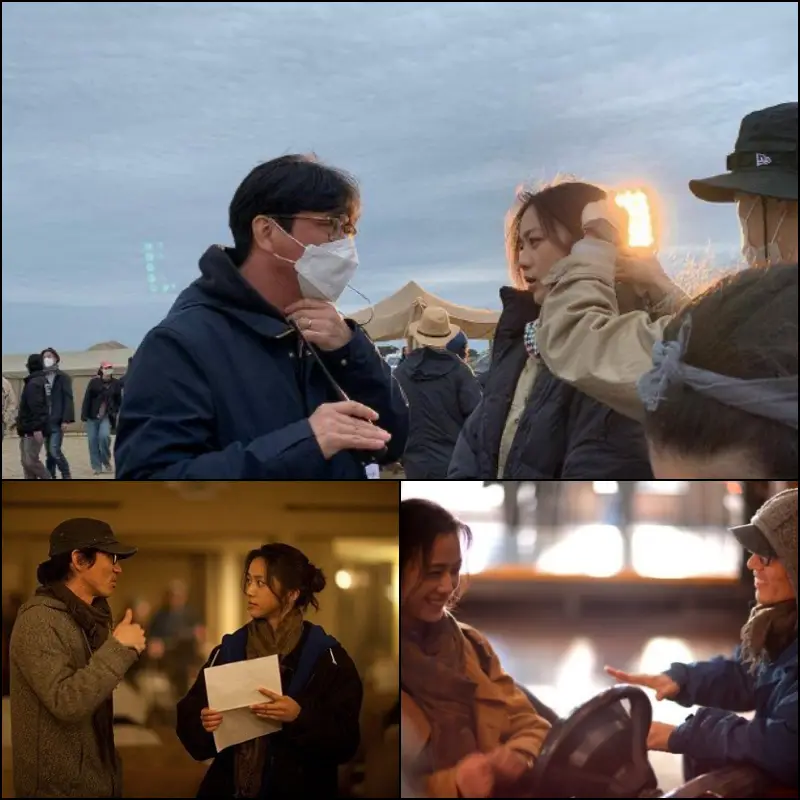 찰영중인 탕웨이와 김태용 감독의 영화 원더랜드와 만추