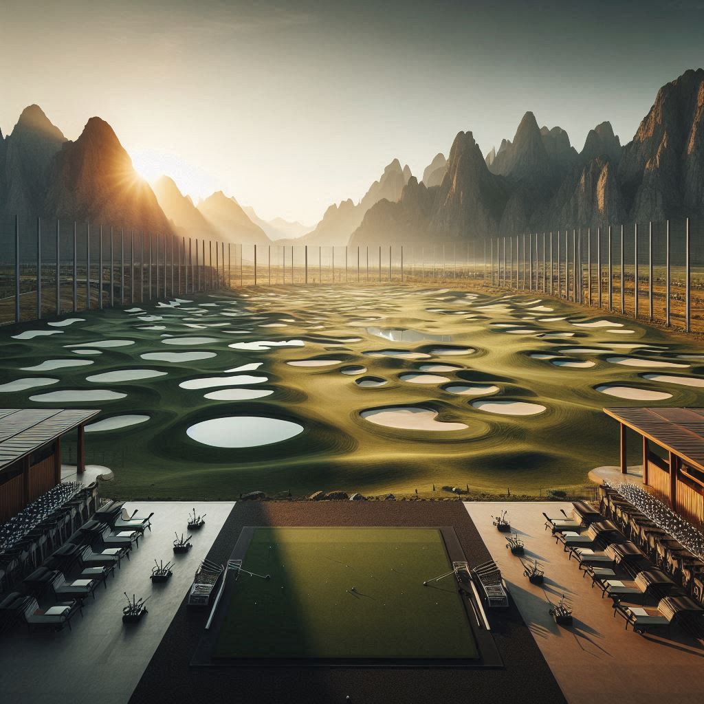 실외골프연습장 배경
