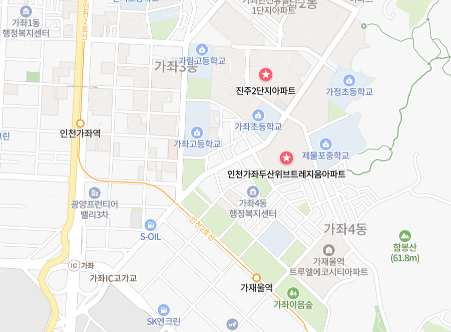 가좌동 부동산 위치