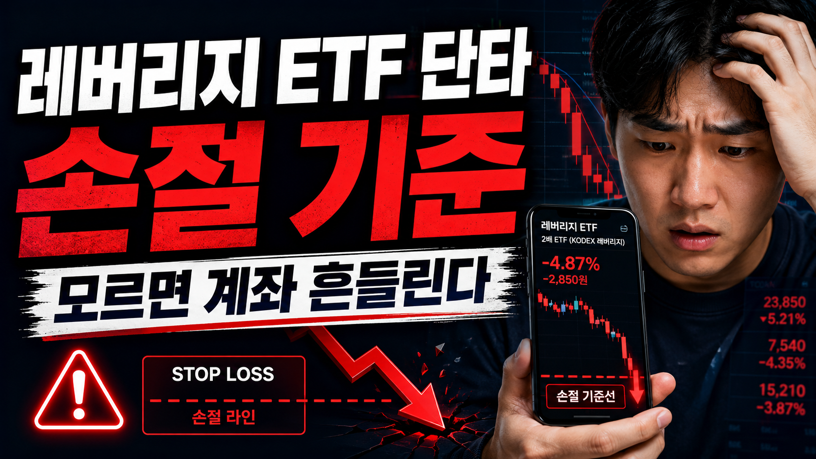 레버리지 ETF 단타 손절, 어디서 끊어야 덜 흔들릴까 해봤어요