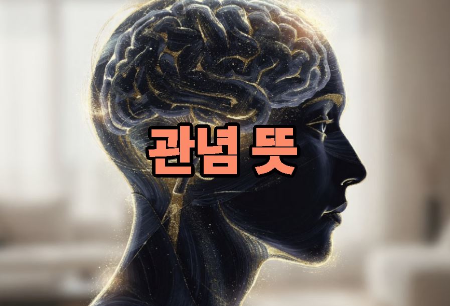 관념 뜻 실생활 활용 예시