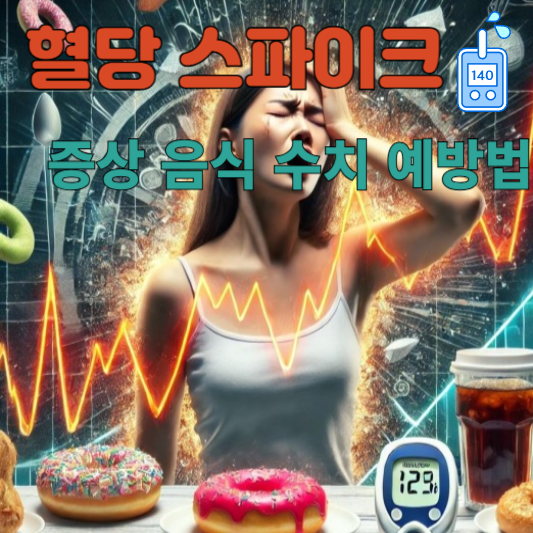 혈당 스파이크 증상 음식 수치 예방법