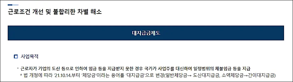 대지급금제도