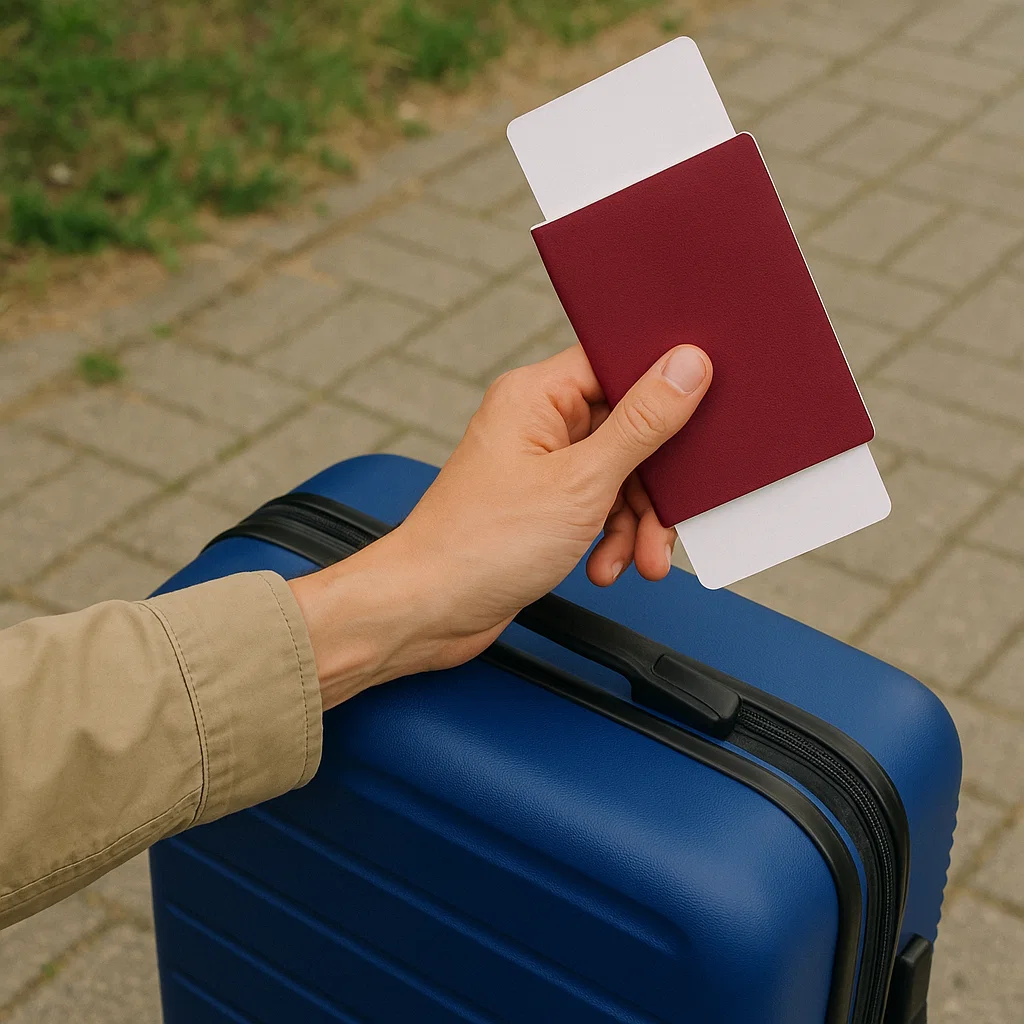 비행기 이륙을 기다리는 승객의 창밖 뷰