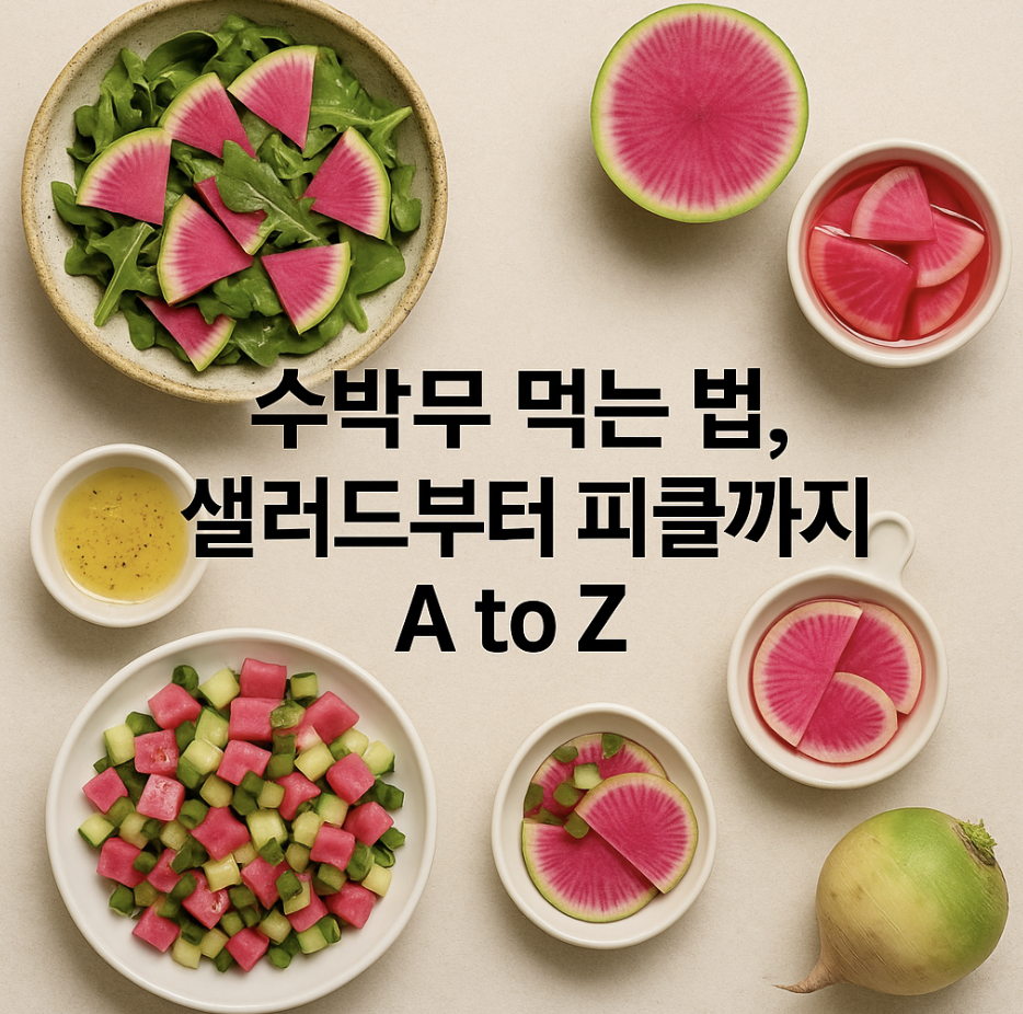 수박무 먹는 법, 샐러드부터 피클까지 A to Z