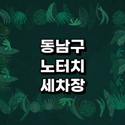 천안 동남구 노터치 세차