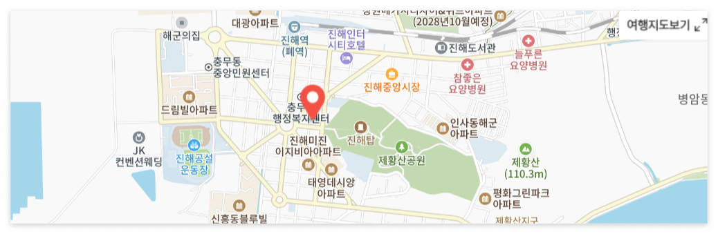 제황산공원 모노레일 여행지도