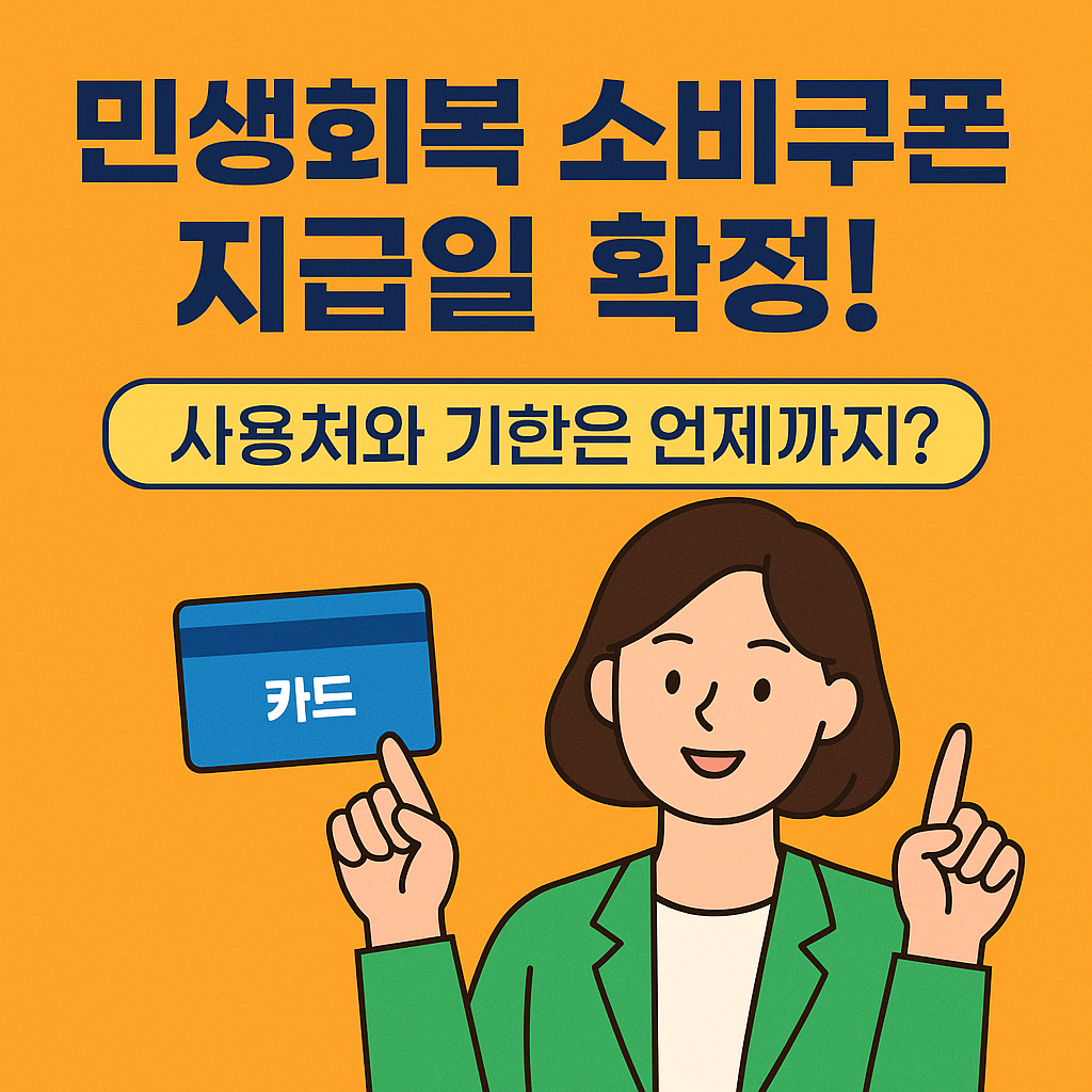 민생회복 소비쿠폰
