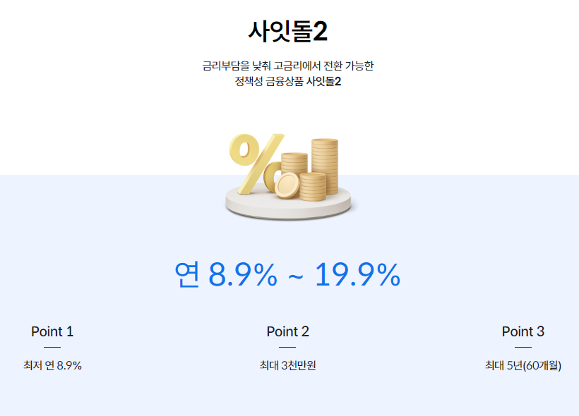 사이다뱅크 사잇돌대출