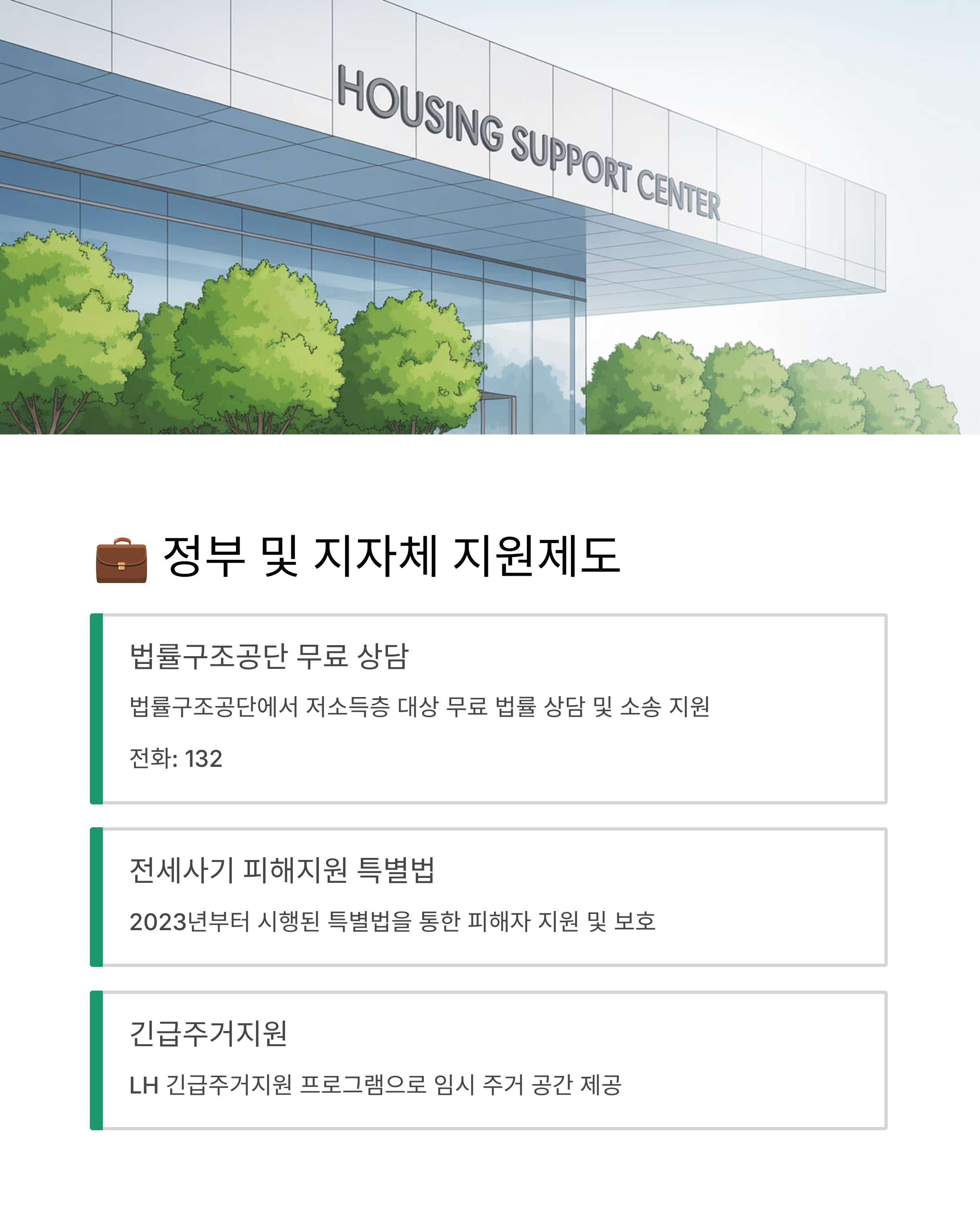 정부 및 지자체 지원제도