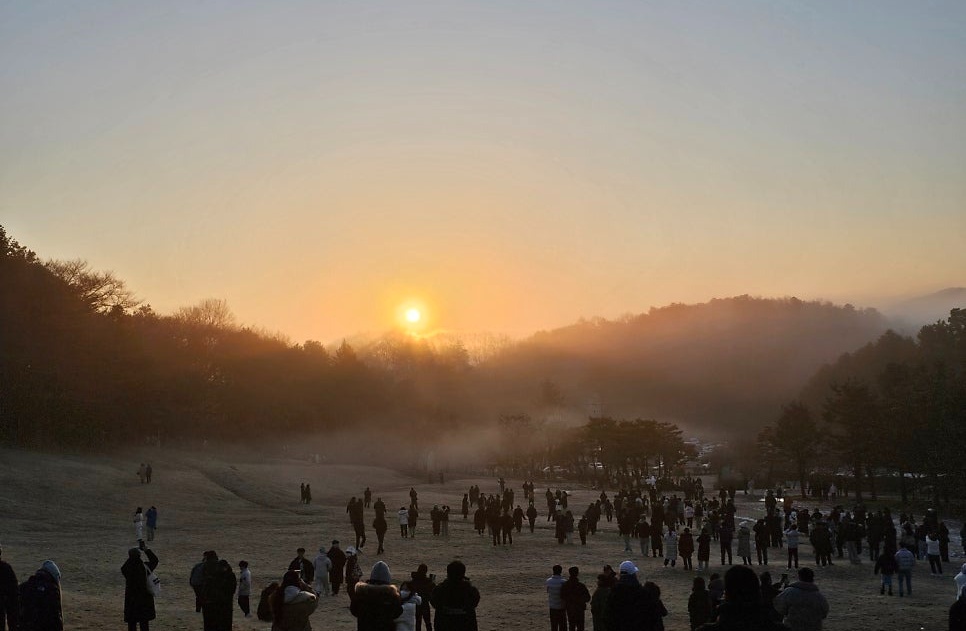 청주 상당산성 일출