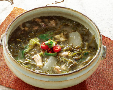 모자반무침과-국