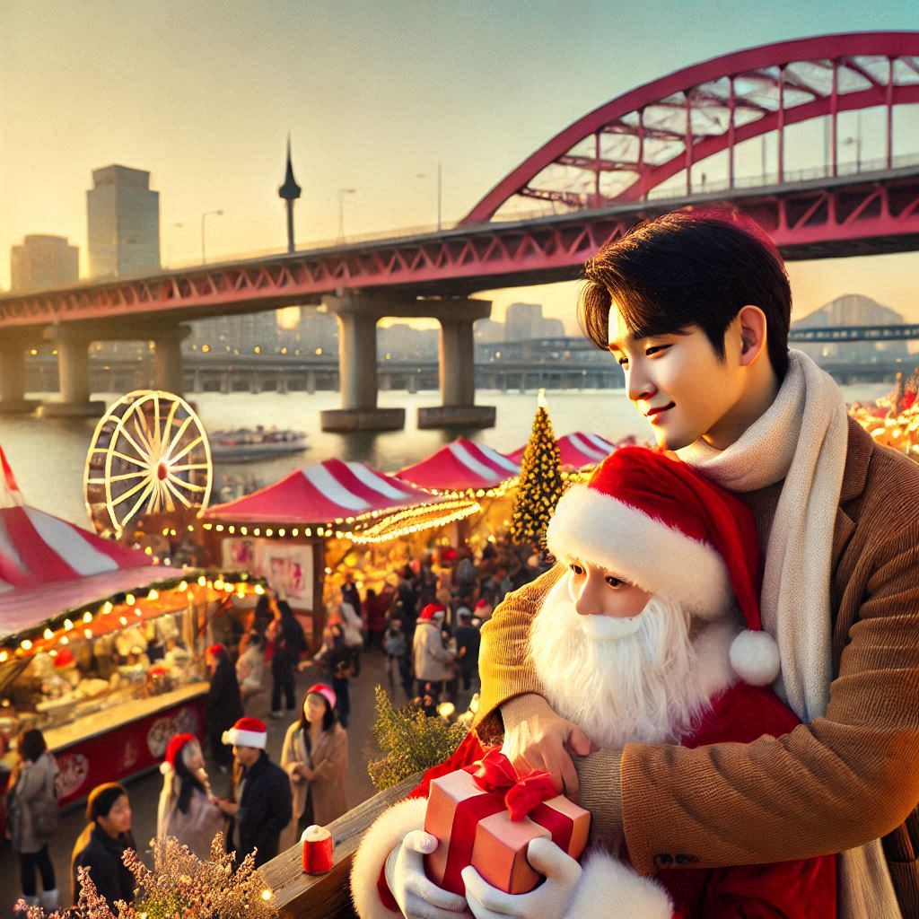 한강 크리스마스 마켓 푸드트럭과 포토존 소개