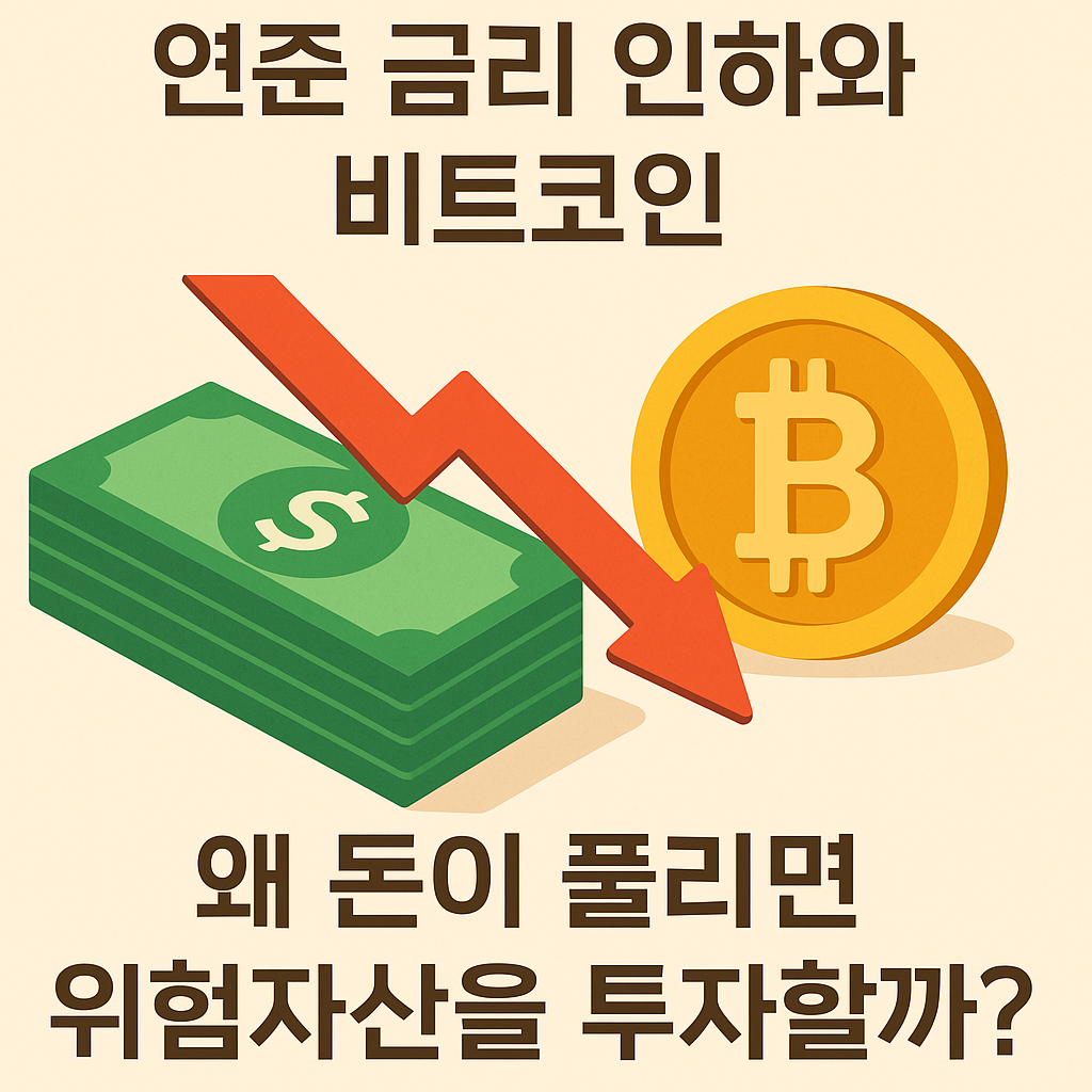 금리인하, 연준, 비트코인, 코인투자, 위험자산, 안전자산, 달러가치, 인플레이션, 투자심리, 경제이해