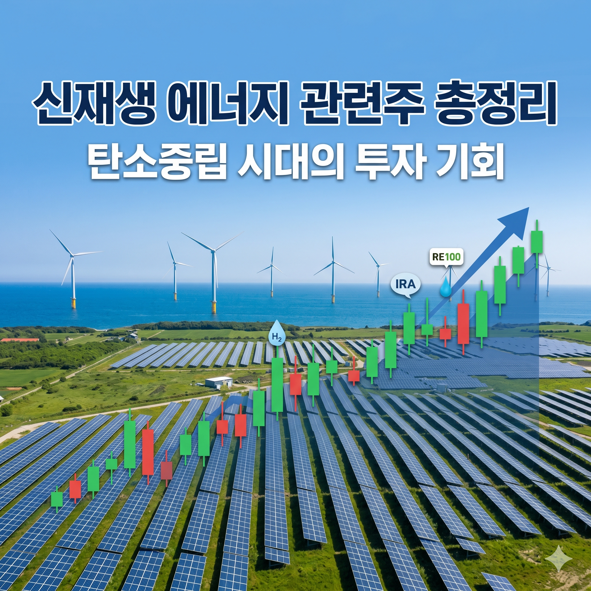 탄소중립 시대의 투자 기회, 신재생 에너지 관련주 총정리