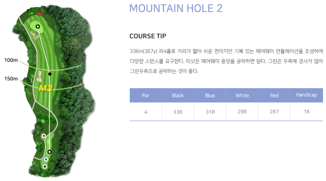 에덴블루 컨트리클럽 마운틴코스 2