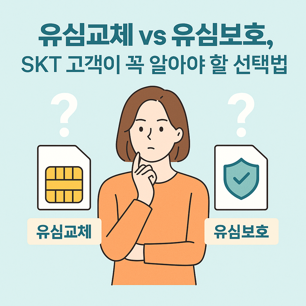 유심교체 vs 유심보호, SKT 고객이 꼭 알아야 할 선택법
