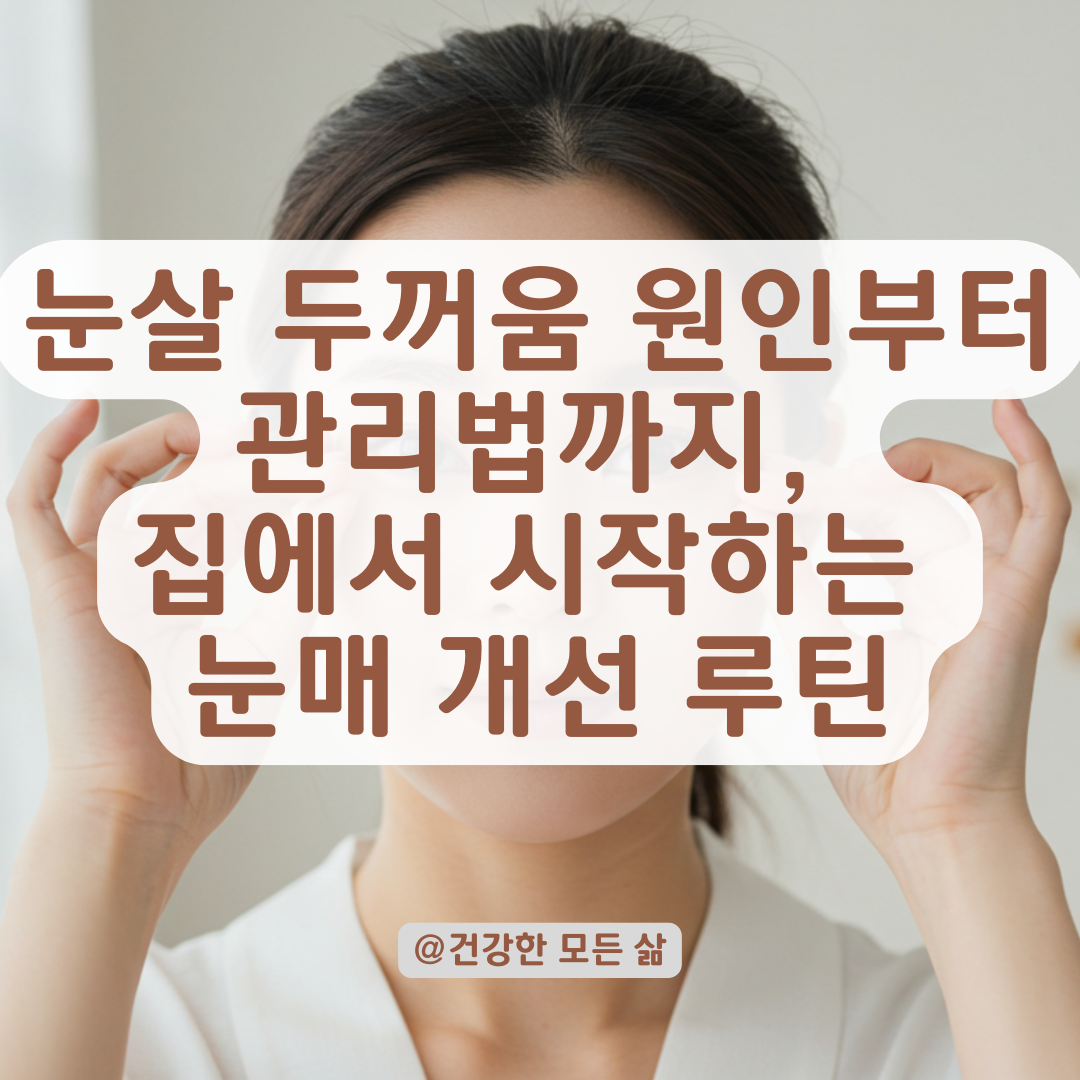 눈살이 두툼한 이유부터 해결까지, 전문가가 알려주는 관리법.