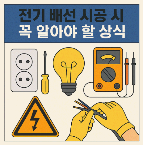 전기 배선 시공 시 꼭 알아야 할 상식