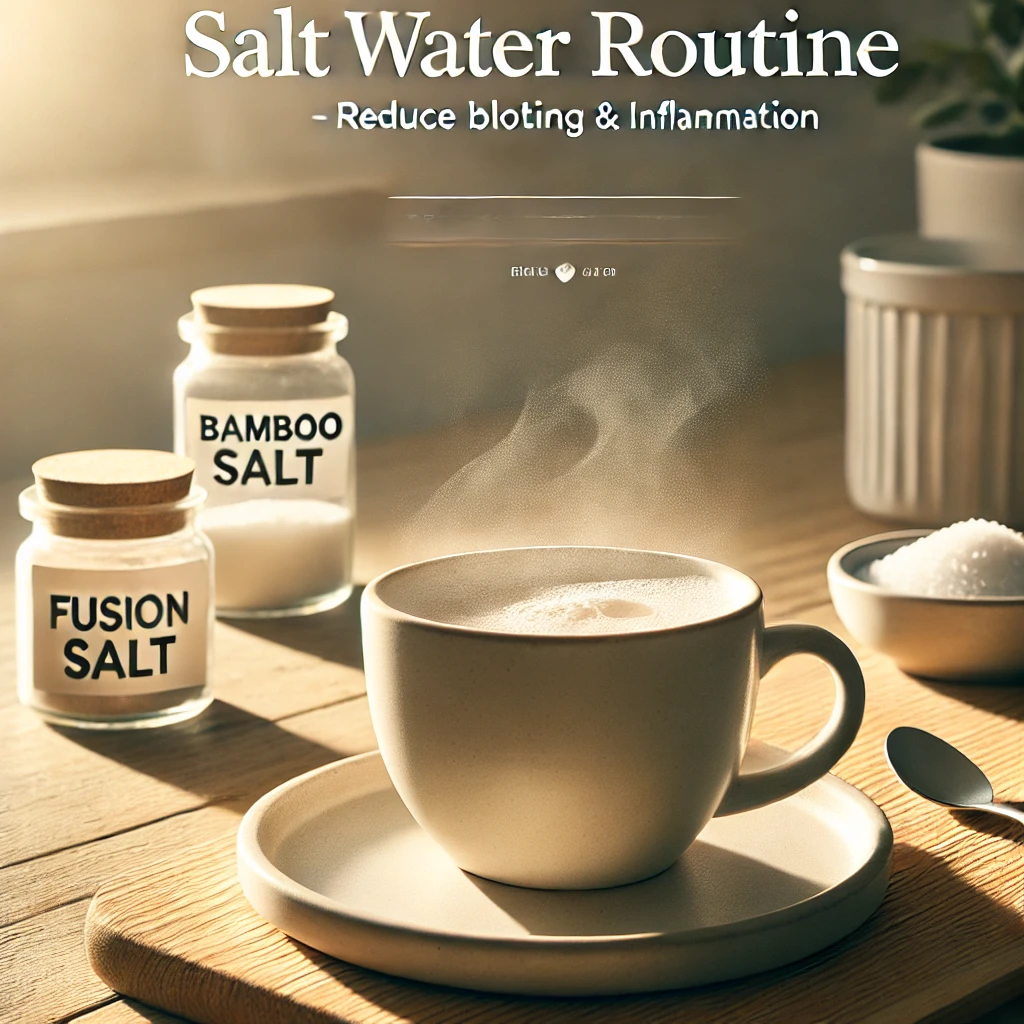 공복에 '죽염 따소물' 한 잔의 기적: 붓기&middot;염증&middot;체중 감량 효과 대공개 (융용소금 활용법)