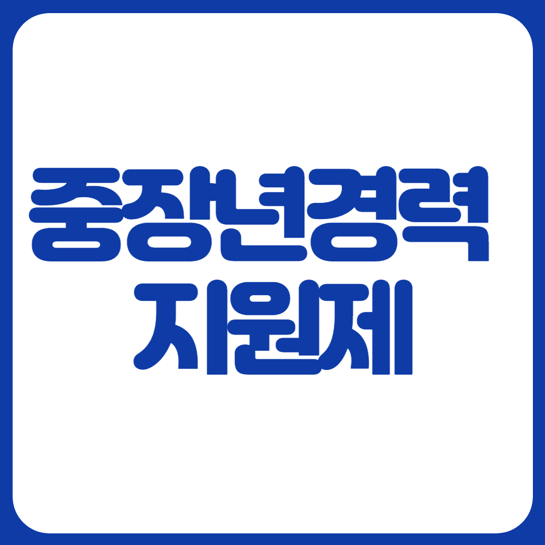 중장년 경력지원제