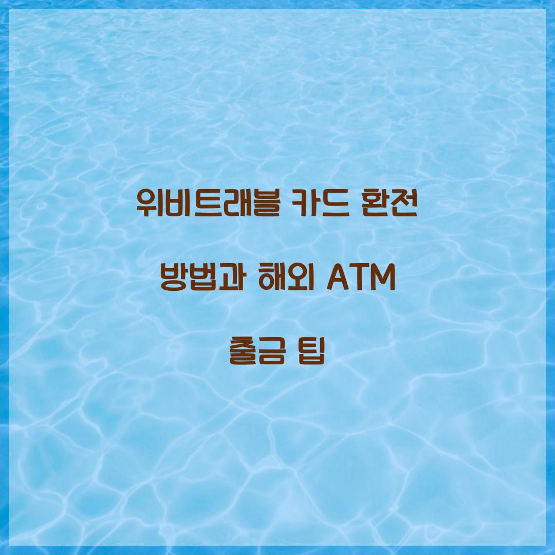 위비트래블 카드