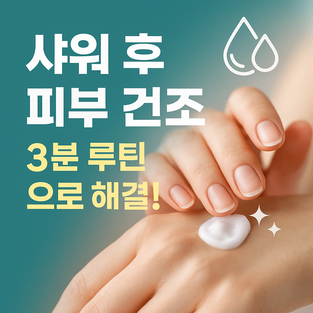 환절기 피부관리, 샤워 후 피부건조 해결하는 보습제 선택법 공개