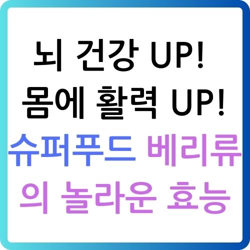 뇌 건강 UP! 몸에 활력 UP! 슈퍼푸드 베리류의 놀라운 효능