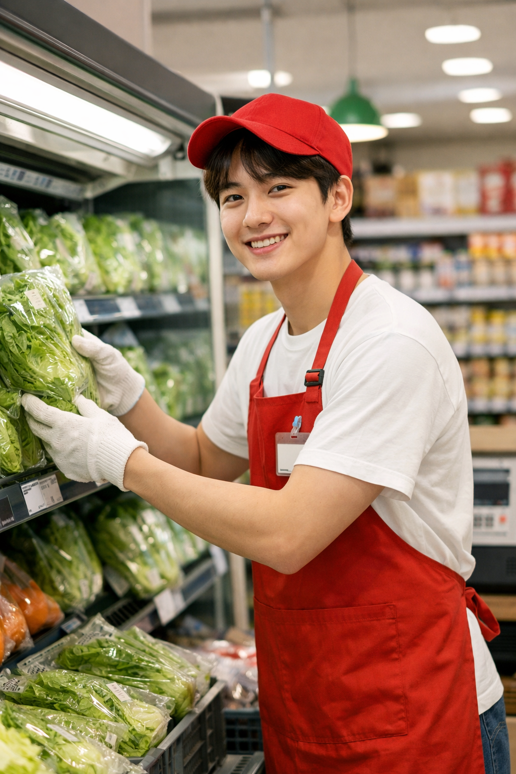 마트에서 일하는 대학생