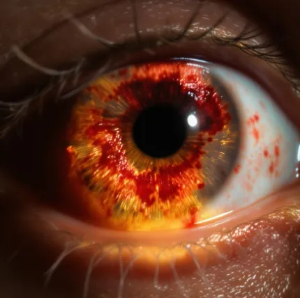 각멱염 전염성 비전염성 구분법 - 각막염 증상 이미지