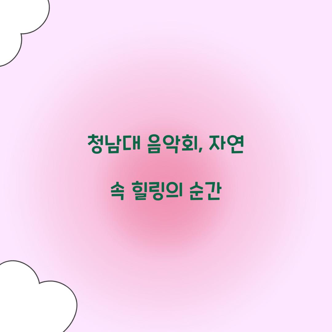 청남대 음악회