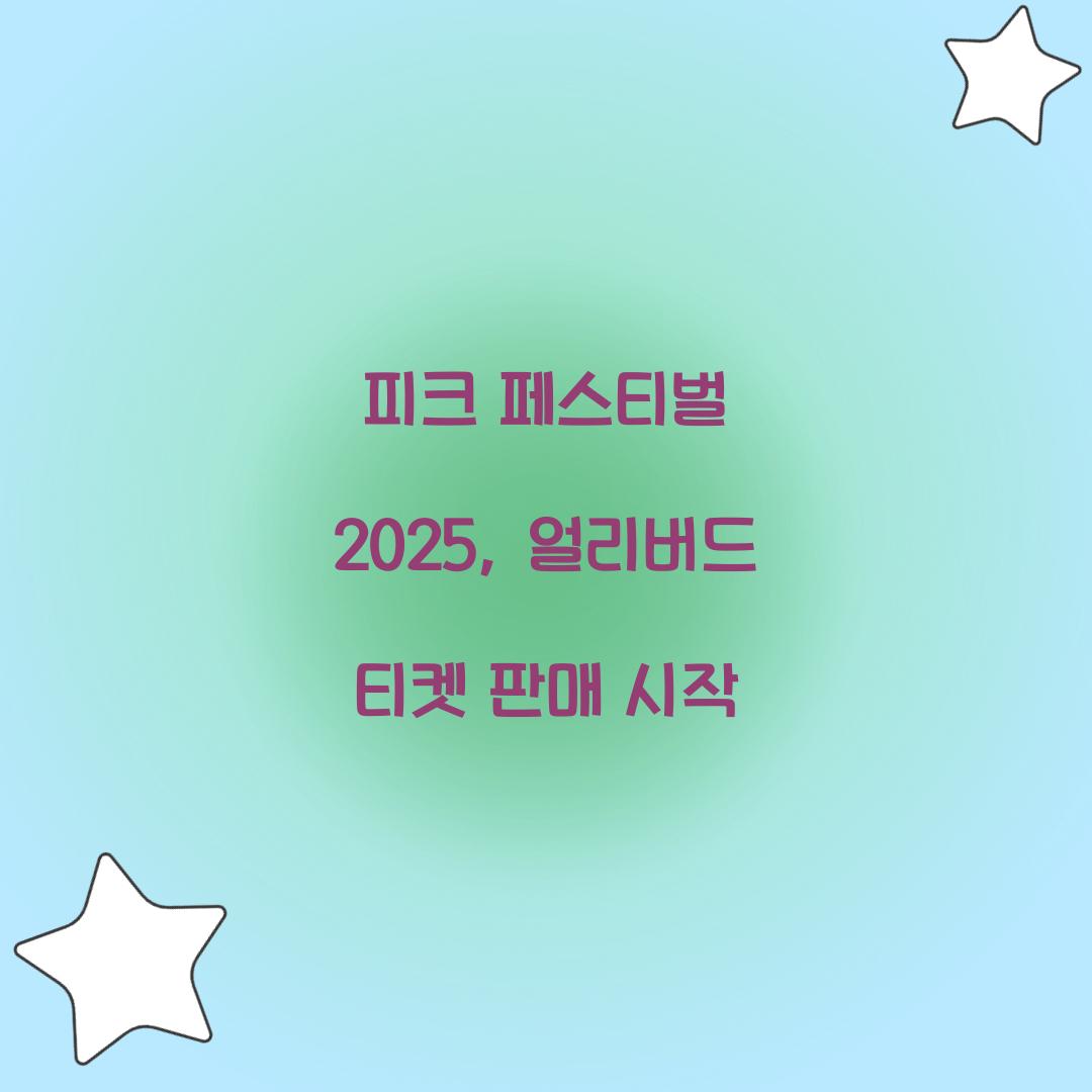 피크 페스티벌 2025