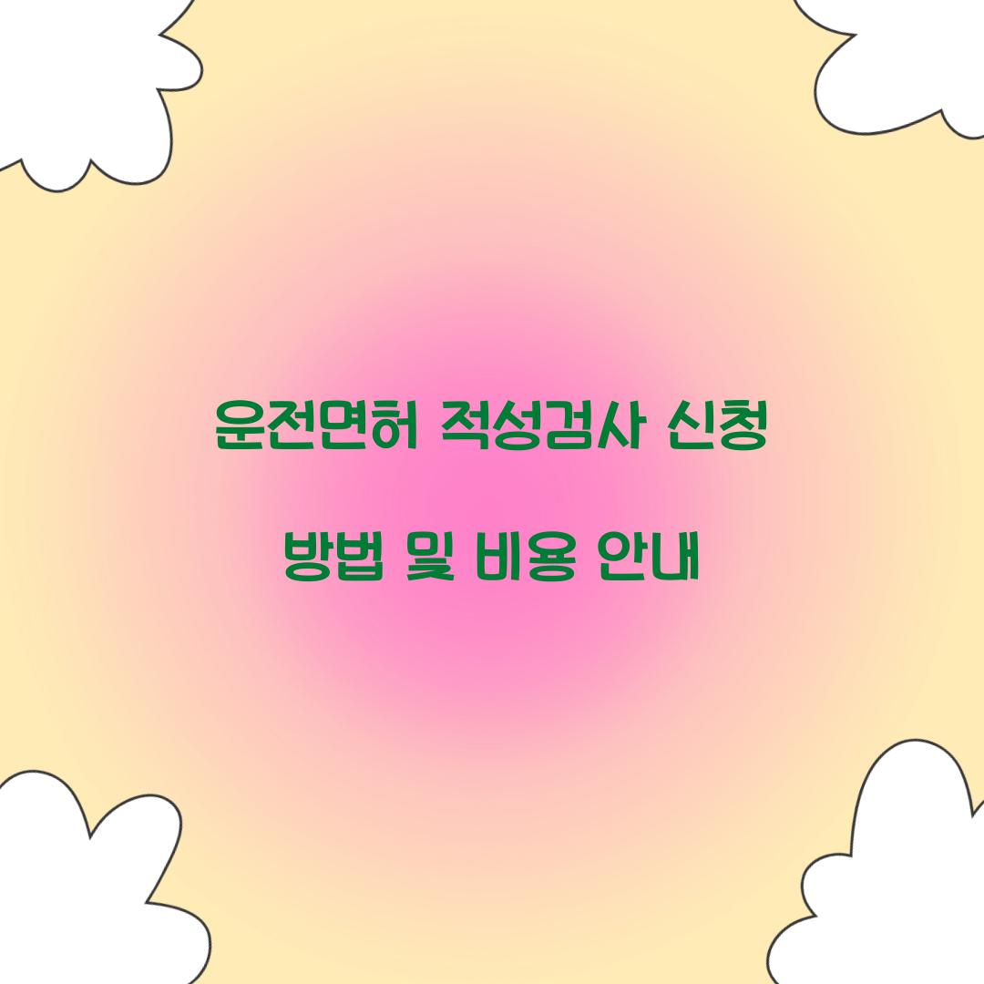 운전면허 적성검사