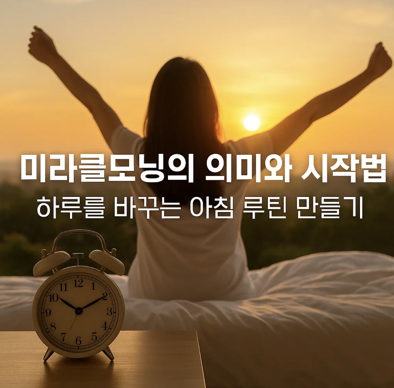 미라클모닝의 의미와 시작법, 하루를 바꾸는 아침 루틴 만들기