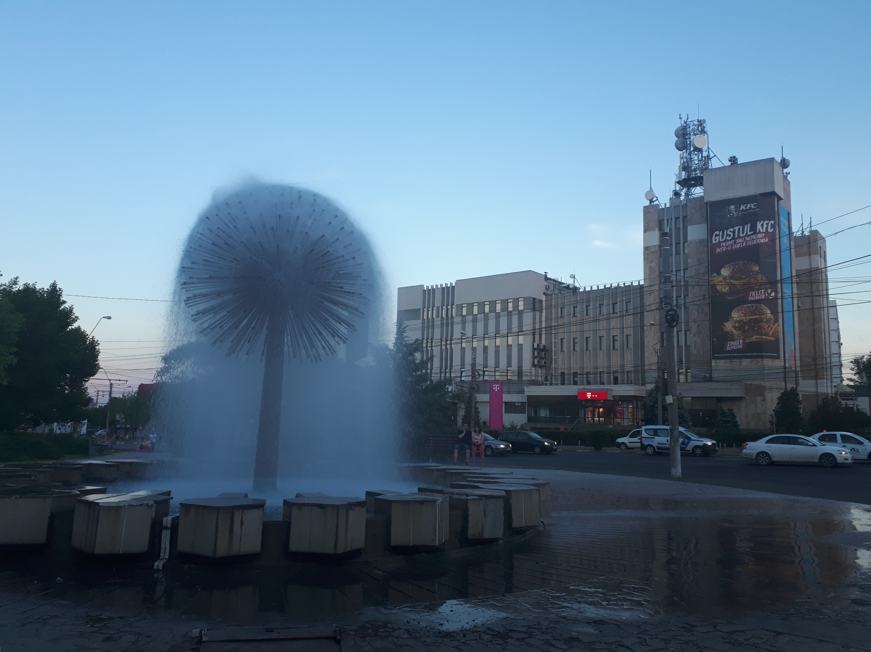 루마니아 갈라치 시내 분수대