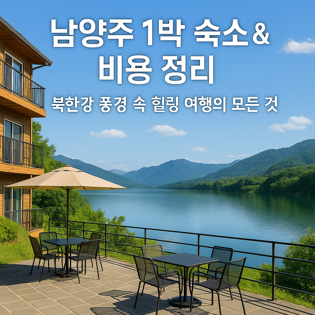 남양주 1박 숙소 & 비용 정리: 북한강 풍경 속 힐링 여행의 모든 것