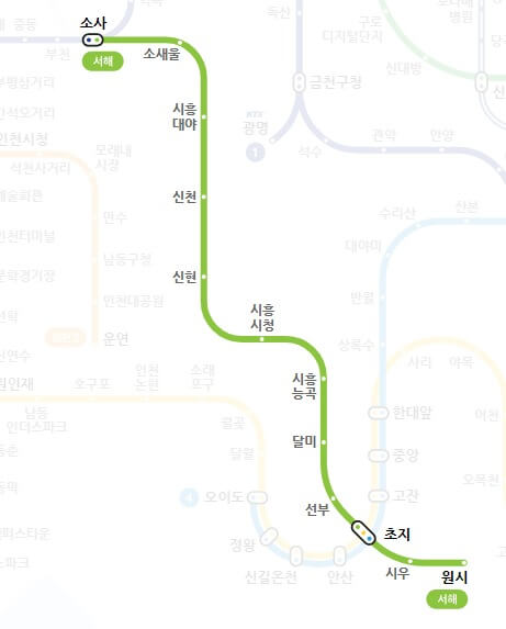 서해선 원시소사 구간