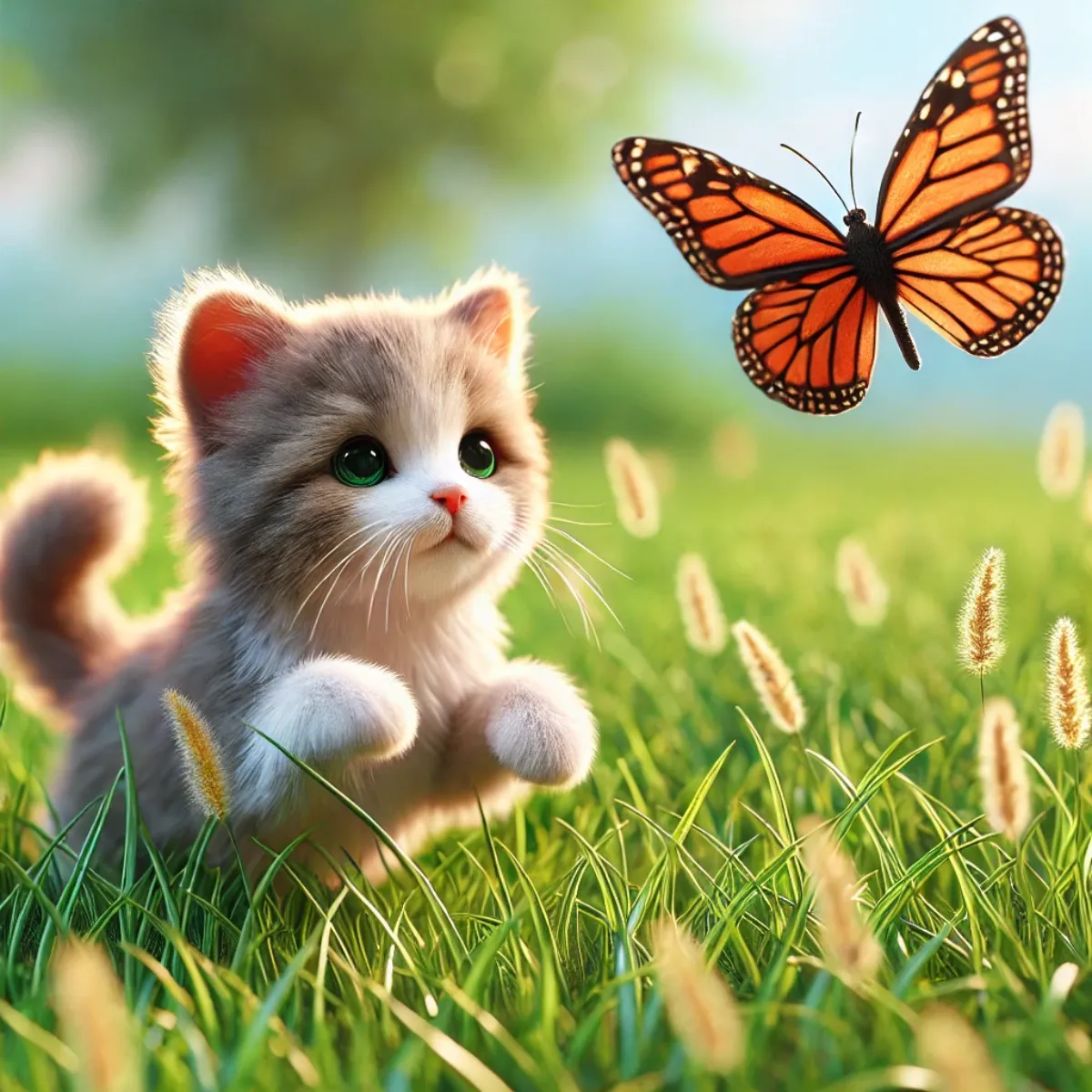 챗GPT-고양이-나비그림