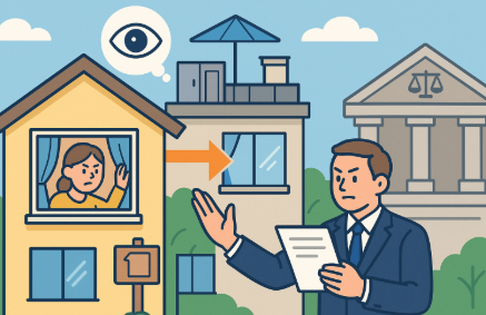 인접 토지주 사생활 침해 소송