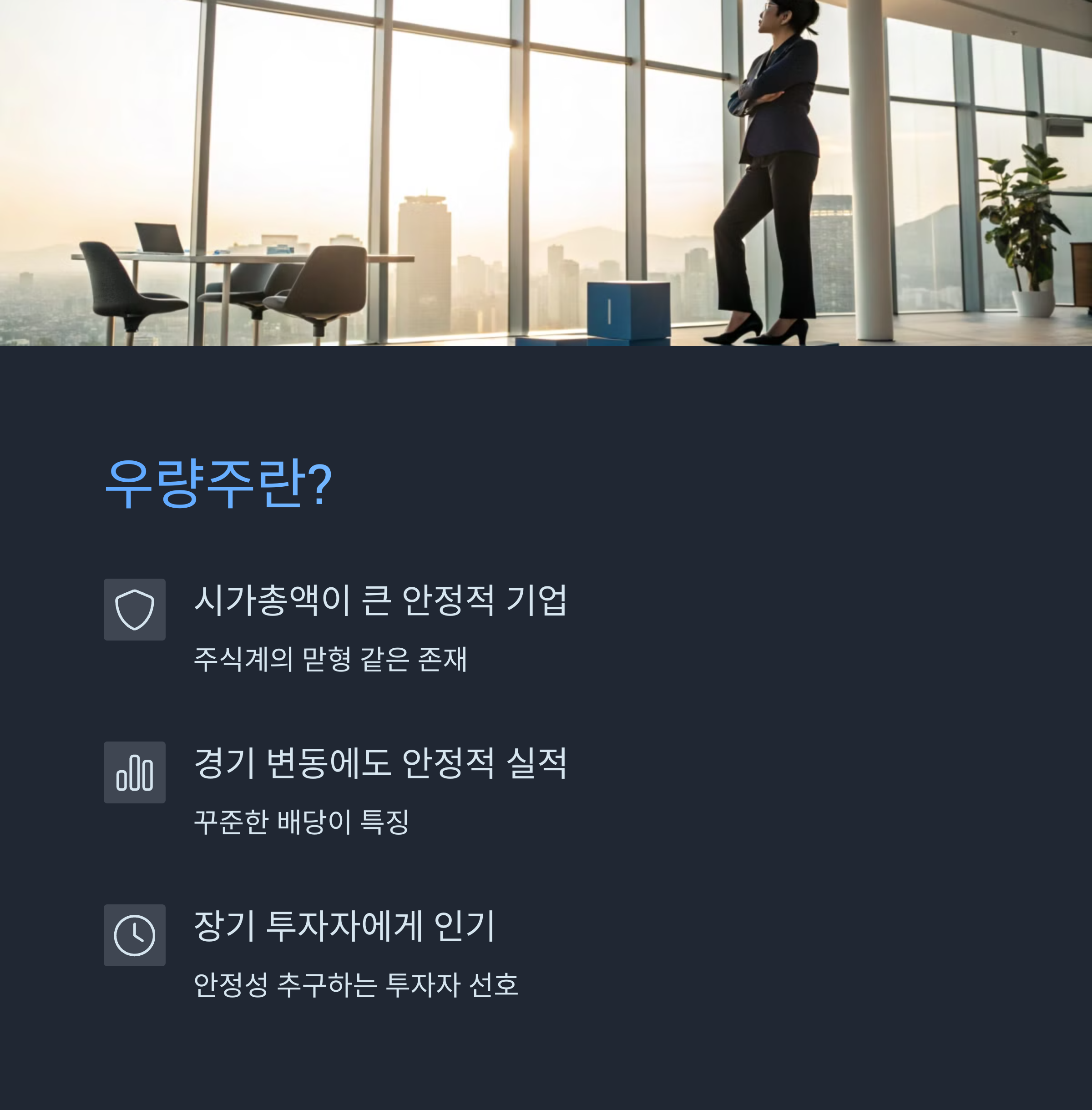 우량주(Blue-chip stocks)