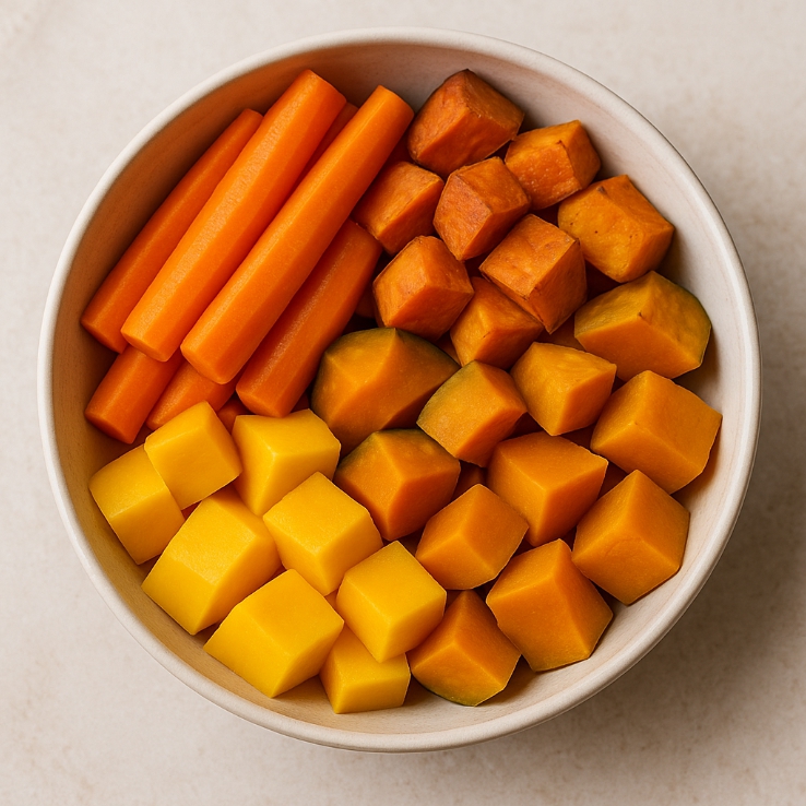 당근, 고구마, 호박, 망고 관련 자료 사진