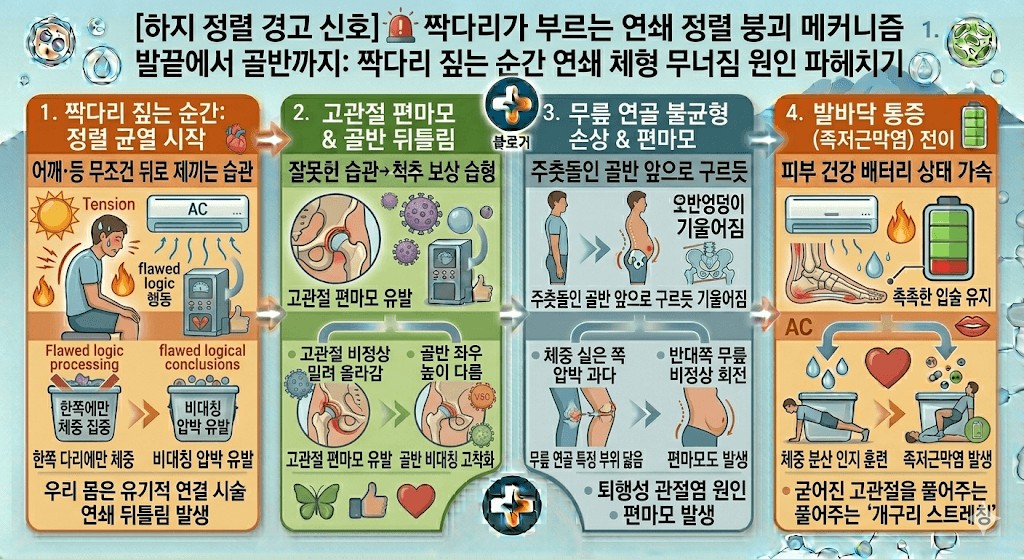 짝다리가 부르는 연쇄 정렬 붕괴