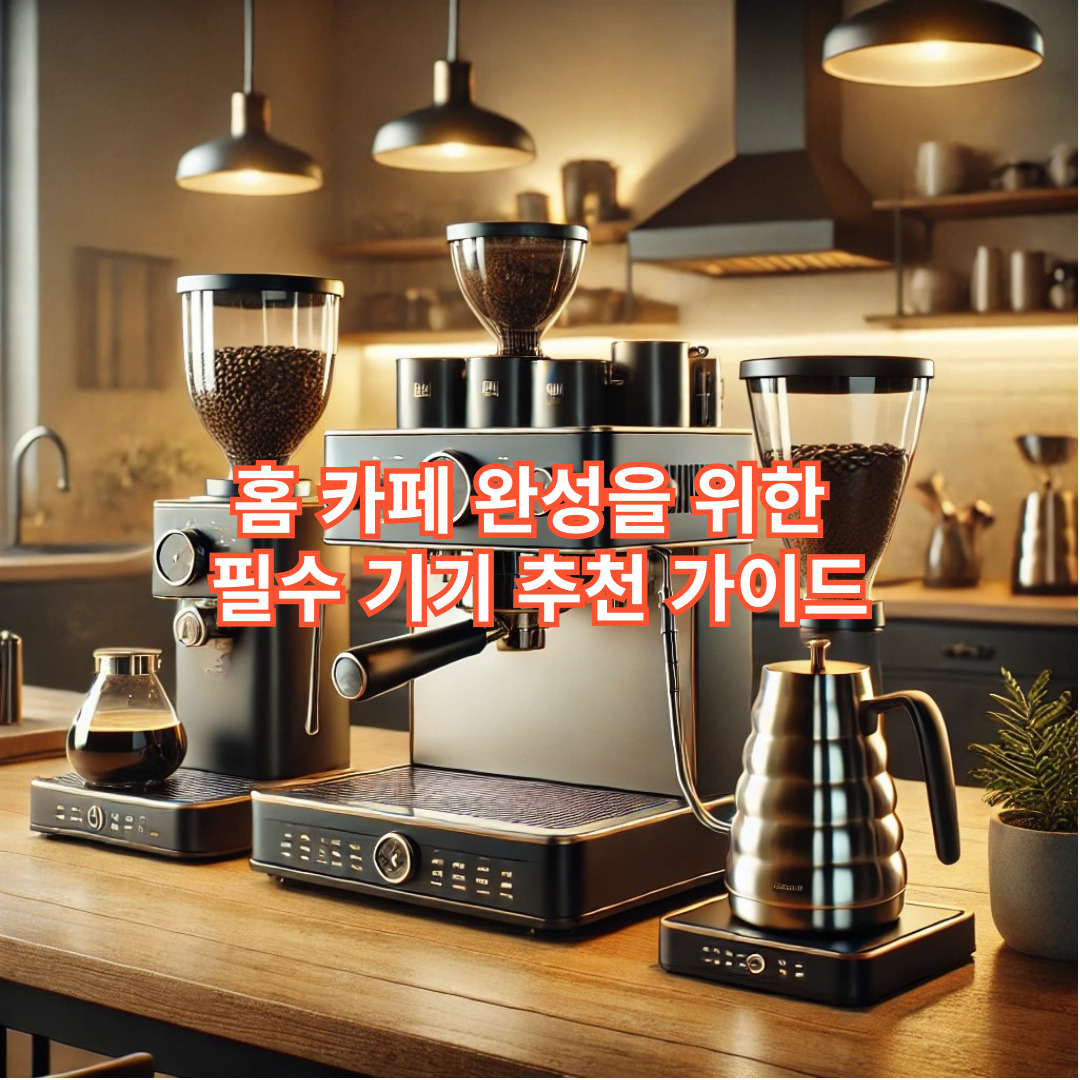 홈 카페 완성을 위한 필수 기기 추천 가이드