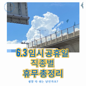 6.3 대통령 선거 임시 공휴일