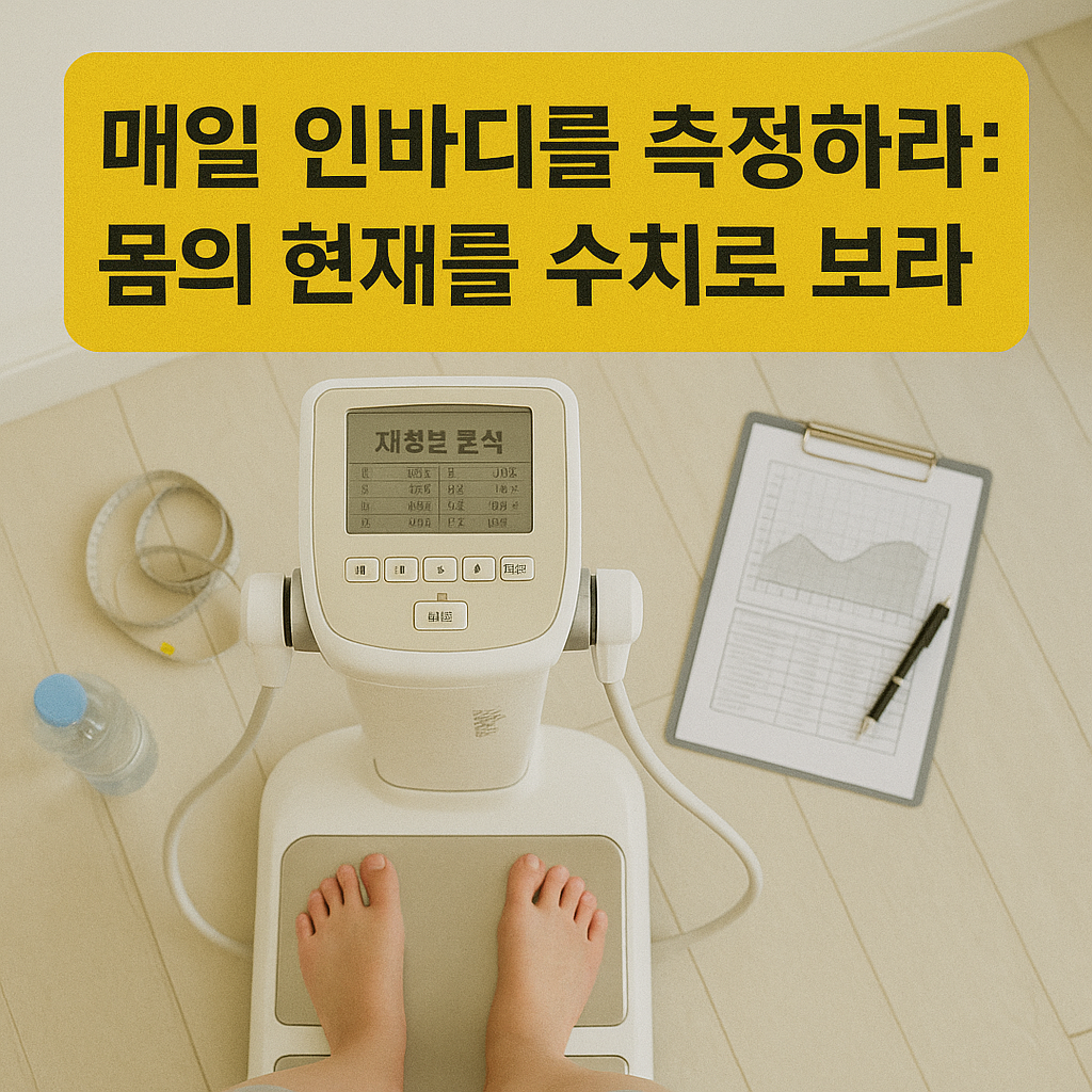매일 인바디를 측정하라: 몸의 현재를 수치로 보라
