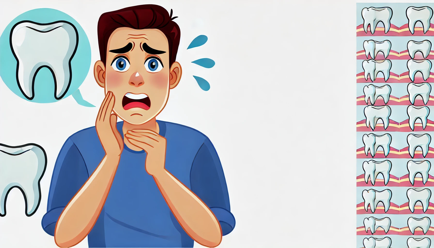 잇몸통증을-느끼는-남자